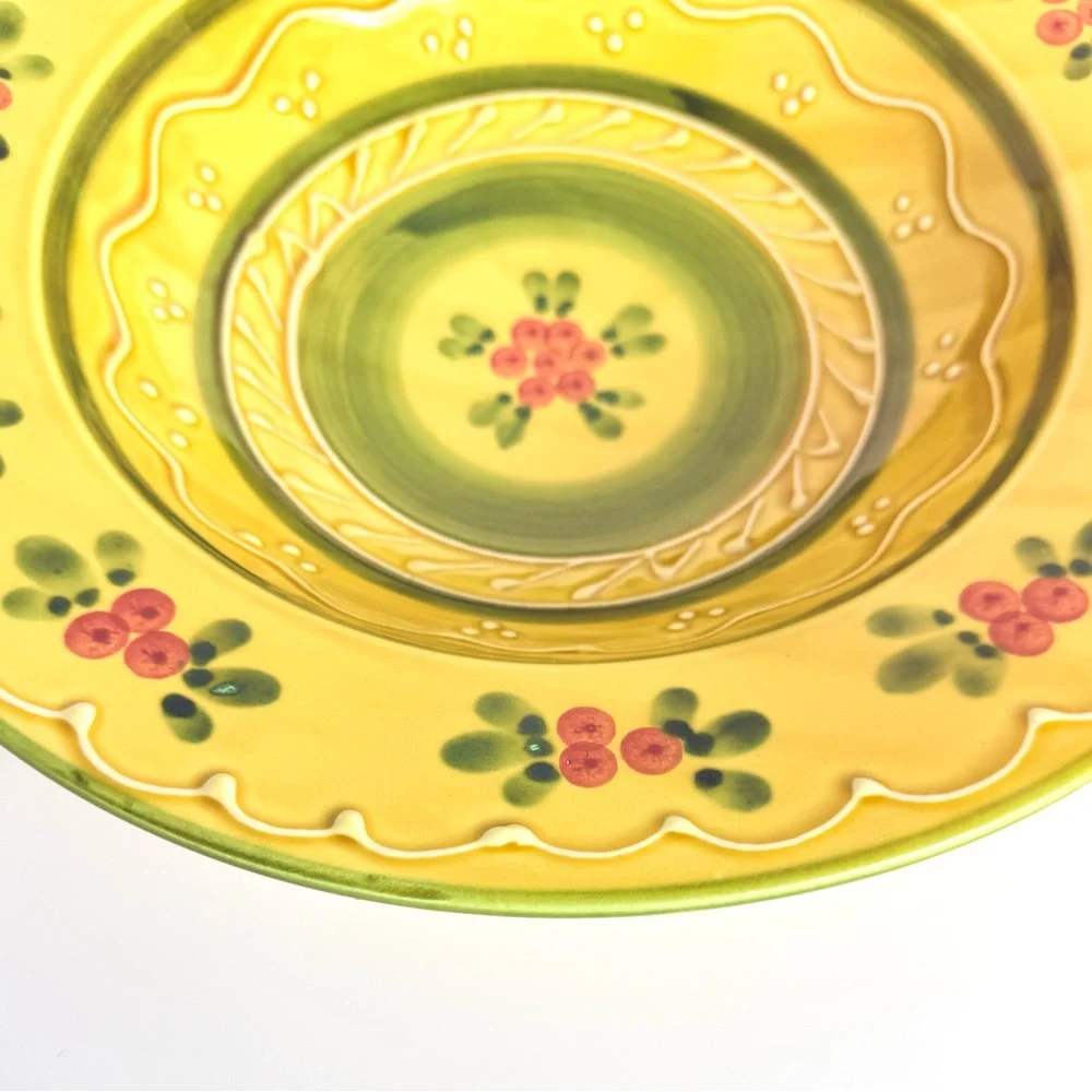 Vintage WILLIAMS SONOMA Ceramiche Large Hand Painted 14
